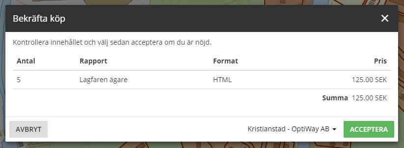 Du får då upp en dialog enligt, figur 56, där ser du de alternativ som finns att välja mellan när du önskar att filtrera din fastighetssökning. (Figur 55. Fastigheter) (Figur 56.