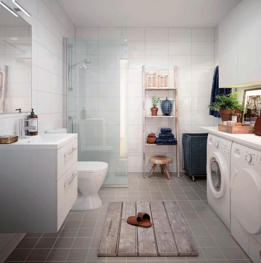 RUM FÖR SKUM Vill du ha ett effektivt badrum där du kan snabb duscha och borsta tänderna innan jobbet?