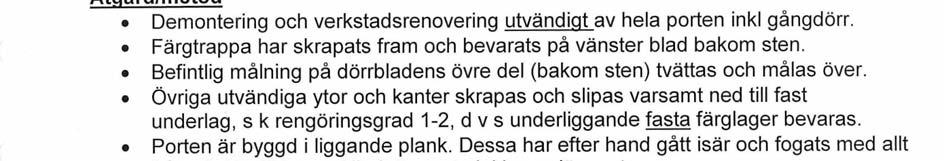 Bilaga: Redovisning av
