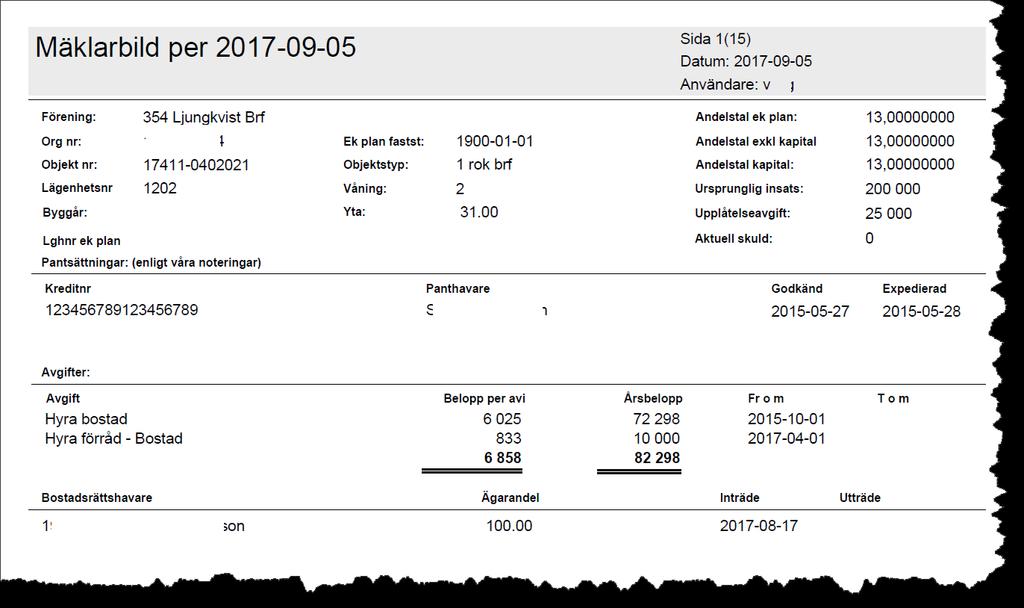 KONTROLLUPPGIFTER (KU55) Via Meny->BRF->Kontrolluppgifter når du möjligheten att skriva ut en lista samt skriva