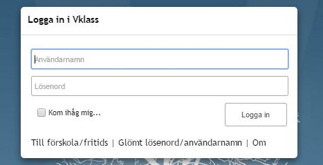 Logga in För att logga in i V-klass går du som förälder till www.skolrapport.se.