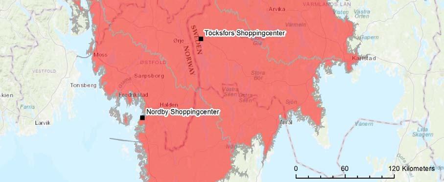 Ytterligare närmarknader är Akershus, Oslo och Vestfold med en sammanlagd befolkning på drygt en och en halv miljoner invånare.