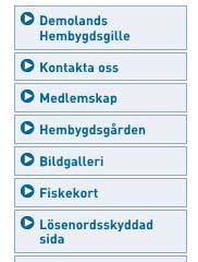 Föreningens webbplats levereras med två förinstallerade sidor: Kontakta oss och Medlemskap.