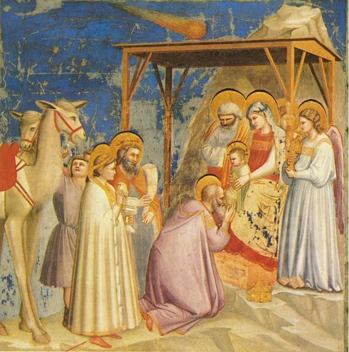 Giotto di Bondone var en av de första att måla en person bakifrån.
