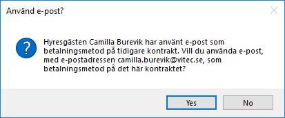 FÖRVALD ÄGARE VID NY E-FAKTURA När man lägger upp en ny e-faktura för ett kontrakt blir ägaren till objektet som kontraktet är kopplat till förvald i ägarlistan.