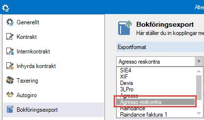 Redovisning INTEGRATION AGRESSO LG04 Vitec Hyra har nu även integration mot Agresso i formaten LG0 (fakturafil) samt CS15 (kundfil).