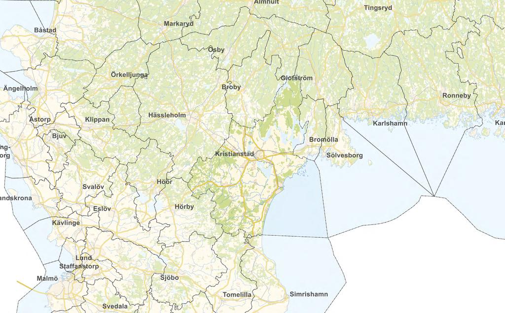 KARTA KRISTIANSTAD MED OMNEJD 12 17 Kristianstads ytterområden erbjuder vackra vyer och unika platser. 18 10 7 9 13 8 11 15 2 1 5 4 3 6 16 1. Åhus 2. Yngsjö 3. Ivö 4. Kjugekull 5. Bäckaskog slott 6.