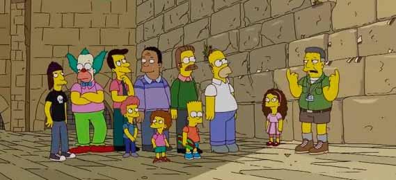 Man var ju rädd för gas I ett nytt avsnitt av den populära amerikanska teveserien Simpsons besöker Homer med familj Jerusalem.