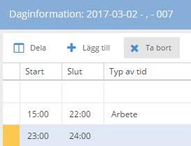 intervall För att t ex kunna rapportera olika uppgifter eller avvikande konto på ett