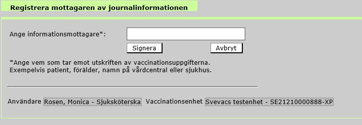 Har man använt sig av nödupplåsning av en vaccination (öppnat utan samtycke), visas detta rödmarkerat i rött i loggen.