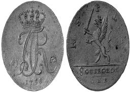 122. STOCKHOLM. A) öre 1722, 1,13 g, b) öre 1723, 1,18 g SM 157 och 158, SS 4375 och 4395. 2 ex. Båda med mm GZ. Båda 1?/1 100 123. STOCKHOLM. A) öre 1726, 1,23 g, b) öre 1732, 1,09 g SM 161 och 167, SS 4419 och 4445.