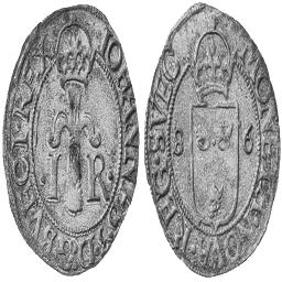 ½ öre 1576, 1,39 g Lev 535, SM 84, SS 1415 1/1+ 100 38. STOCKHOLM.