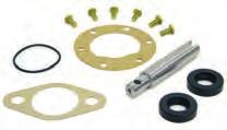 258 Kylsystem Cooling system Reparationssatser för sjövattenpumpar Repair kits for sea water pumps - shaft kit MB10, D1, D2, D6 MB10A D1A, MD1B AQD2B, D2A, MD2, MD2A, MD2B MD6A Impeller 15807