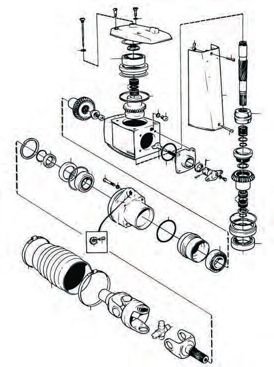 92 Drevdelar Drive parts Överhus/Upper unit 200, 250, 270, 280, 285, 290, 290DP, SP-A,C,