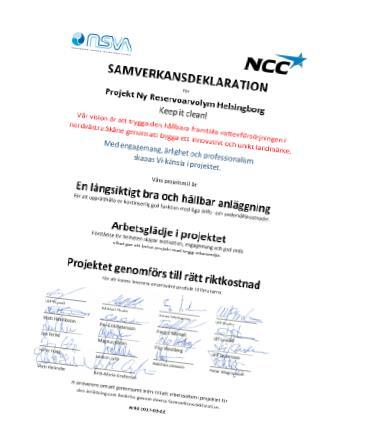 Samverkansdeklaration Identifiering och fastställelse av gemensamma mål. Den inledande workshopen är ett bra verktyg för att ta fram projektets gemensamma mål.