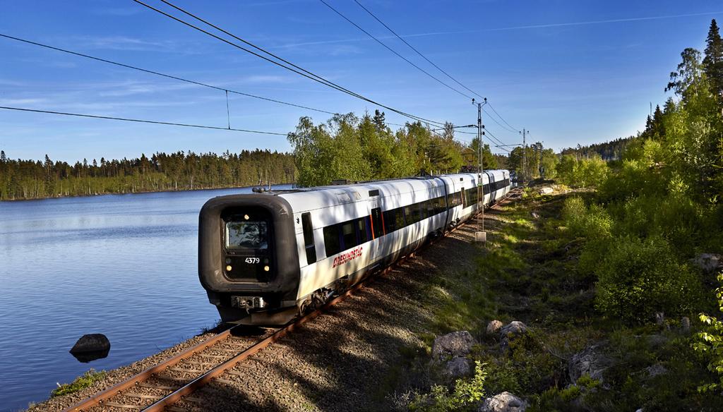 Med tåg I Kronobergs län kan du resa med olika tågsystem: Krösatågen, Pågatåg, Öresundståg.