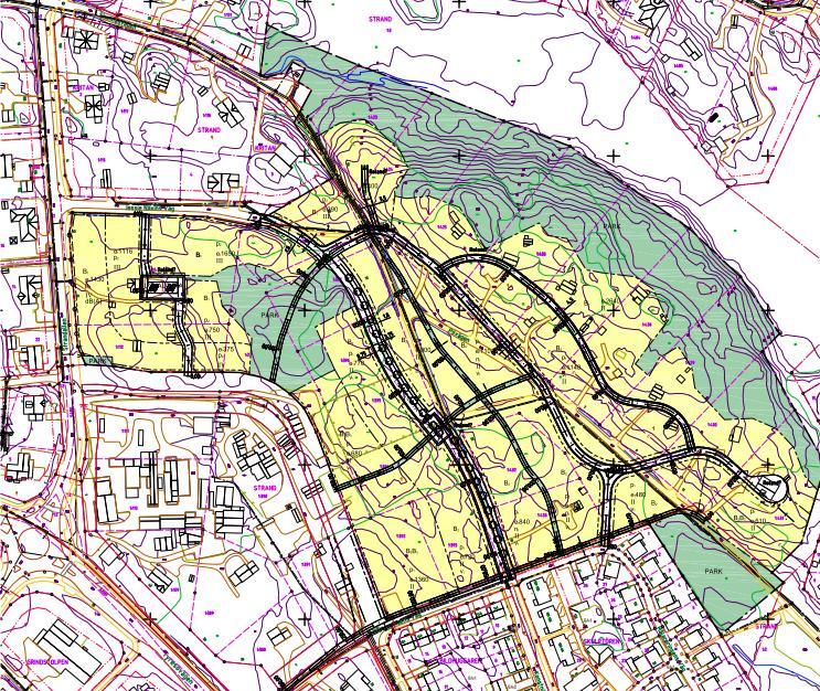 Figur 1: Detaljplan Trädgårdsstaden etapp 3 Trafikuppgifter har sammanställts i tabell 2. Tabell 2 Beräkningsgrundande trafikdata.