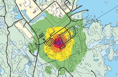 Däremot anger Socialstyrelsen riktvärden för inomhusmiljön enligt /1/. Lågfrekvent buller kan i första hand alstras av bergkross och arbetsmaskiner.