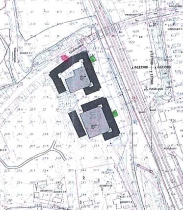 Bild 1 Den planerade bostadsbebyggelsens geografiska läge I tabell 1 nedan redovisas trafikeringen för de båda störkällorna Vägtrafik Sträcka Antal