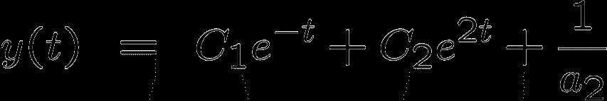 Karakteristiska ekvationen 9 Fall 2: λ 1 och λ 2
