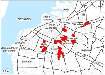 områden) Källa för materialet om Linköping and Malmö är nypublicerad skrift (Andersson,