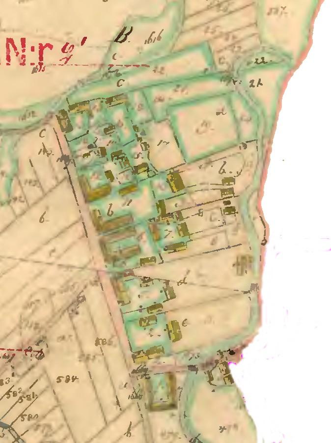 SKRÄNGE BY 1870 N a1 Rusthåll Aa a2 Norrgård b. Lillgård c.