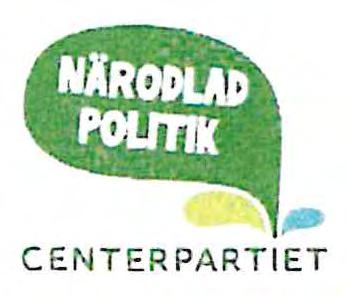 "Centerpartiet reserverar sig till förmån för ändringsförslag, innebärande att förbifart Hjulsjö tidigareläggs till flr 1-3, Kvarntorp Almbro planeras till &r 4-6/7-12 samt att 45 miljoner tillförs