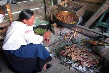 Dag 13 13 feb Otavalo Efter frukost reser vi genom en del av Otavalo som är reserverat endast för Otavaloindianerna. Vi får möjlighet att komma nära deras dagliga verksamhet.