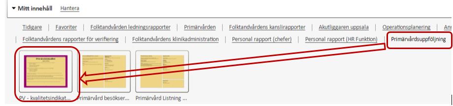 Startsidan SAS Visual analytics