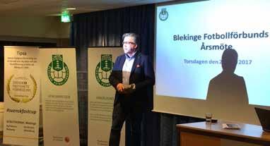 Årsmötet Årsmötet arrangerades som vanligt i början av mars månad och leddes på ett förtjänstfullt sätt av BFFs tidigare styrelseledamot, tillika Blekinge Idrottsförbunds hedersordförande, Kjell- Åke