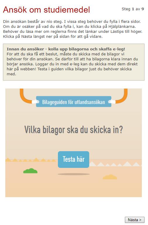 Steg 2 Läs informationen om