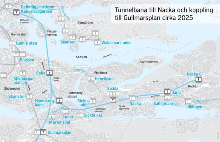 Nacka bygger stad Tunnelbana till Nacka - 13.