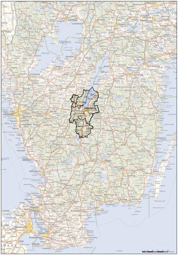 Delregional planering för Södra Vätterbygden Jönköping, Habo, Mullsjö och Vaggeryds kommuner har i samband med