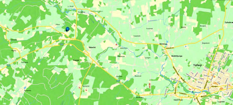 Mossabäcken Lokalnamn: 300m uppströms Lindebäck En lokal har elfiskats i Mossabäcken
