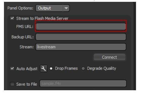 Steg 12 Gå till Flash Media Encoder 3-applikationen och ta bort