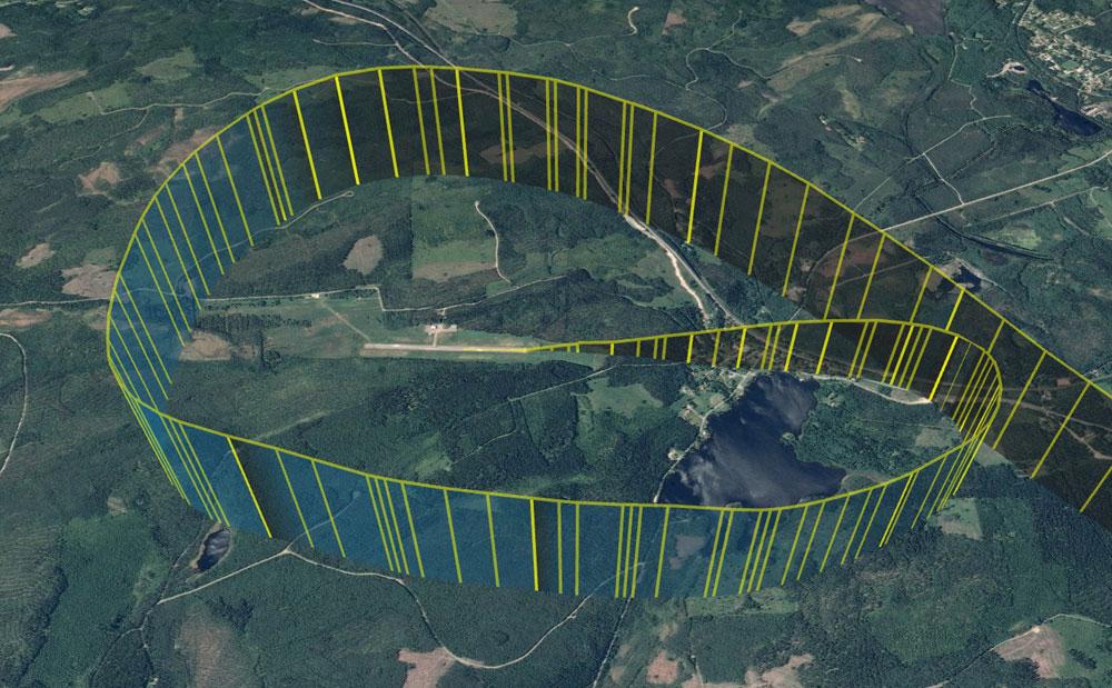 Faktaredovisning Piloten startade från Borlänge flygplats. Avsikten var att genomföra en navigeringsflygning med mellanlandningar i Ludvika och Avesta för att sedan flyga tillbaka till Borlänge.