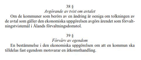 Skrivningarna i 7., 8. och 10.kap kommunstrukturlagen är enligt 4 Reformlagen tillämpliga vid den indelning som föreslås med stöd av Reformlagen.