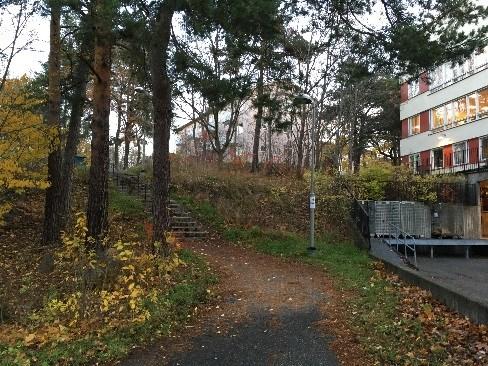 Fastigheten har en befintlig markparkering med ca 50 platser som arrenderas av Stockholm Parkering AB. Service En mindre matbutik finns precis på andra sidan Årstavägen.