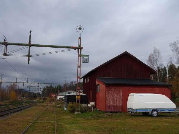 Pilgrimstad f d lastområde med brygga försedd med L 3-skylt, 2016.