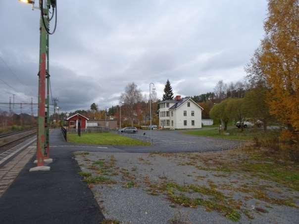 Pilgrimstad stationsområde med anslutande cykel- och
