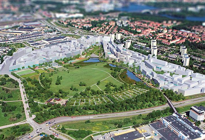 Det skall här påpekas att flera av de förtätningar som finns i scenario ÖP även är på små gröna ytor som inte identifierats som värdefulla i stadens planeringsunderlag.