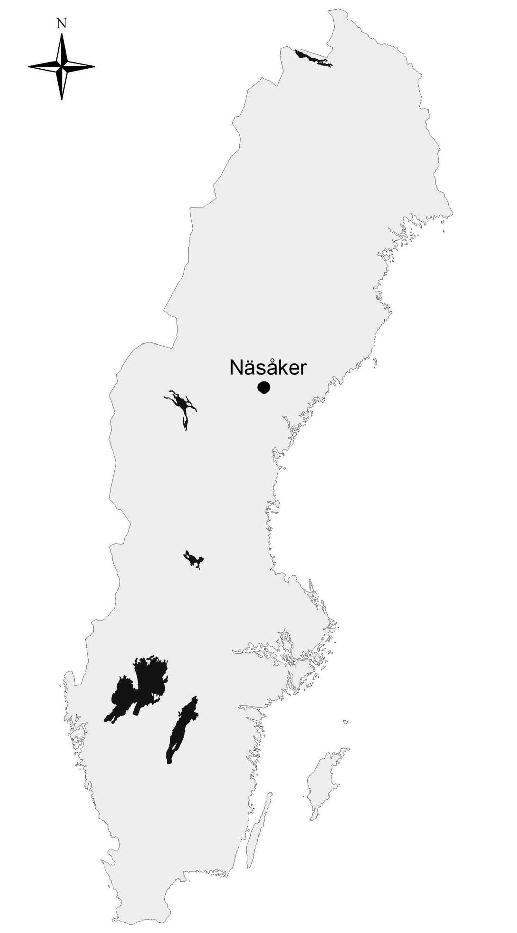 8 Figur 2. Karta över Sverige.