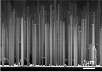 2012, Nature) Längden är vanligen ett par µm Diametern är vanligen 10-talet nm TiO 2 nanofiber fiberform, kristallina strukturer Framtida tillämpningar i solceller,