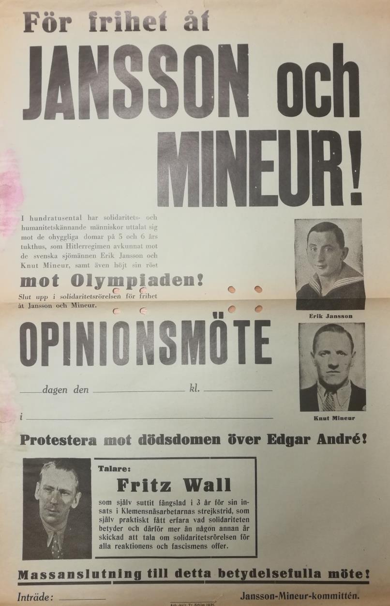 Att jämna vägen för kommunismen Sveriges Kommunistiska Parti, folkfrontspolitiken och Jansson- Mineur-kommittén 1935 1938 Tomas Widing