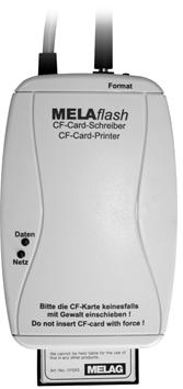 Avsnitt 5 Dokumentation Använd MELAflash som protokollmedium Med MELAflash CF-kort skrivare lagras protokollen på ett MELAflash CFkort.