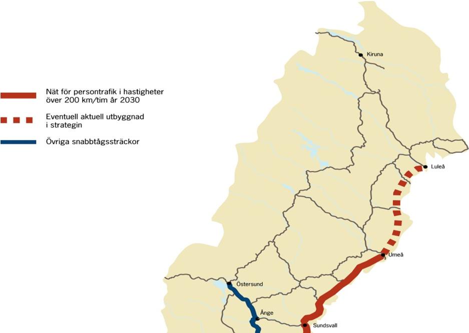 Bakgrund forts: Framtidsplanen 2004-2015 Planerat höghastighetsnät 2030 enligt