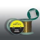 Oval tinsel Dark Gold Copper Dark Blue Green KNR 1001 KNR 1015 KNR 1305 KNR 1308 KNR 1316 Oval tinsel i hög kvalité bara 0,16mm tunn.