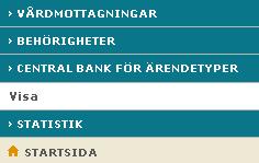 Lista admin Här visas en lista över de personer som har behörighet som landstingsadministratör i ditt landsting/region.