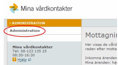 Landstingsadministratör Endast systemansvarig kan ge dig behörighet som Landstingsadministratör. Kontakta supporten för 1177 Vårdguidens e-tjänster (se rubriken Support).