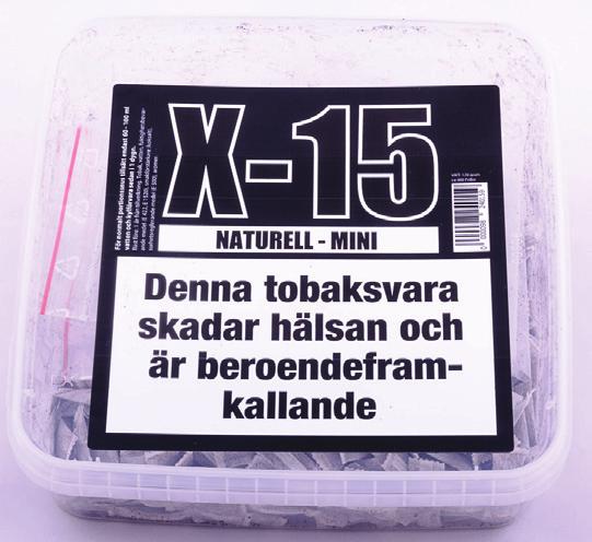 tobak/burk : 495 Pris 199 kr/st Smaksatt